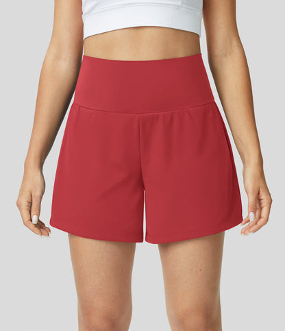 Mirila™ | 2-in-1 yogashort met hoge taille, achterzak en zijzak