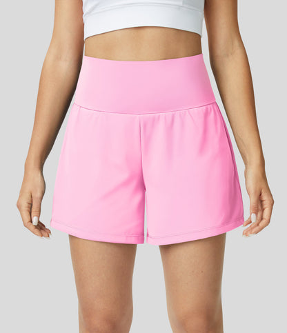 Mirila™ | 2-in-1 yogashort met hoge taille, achterzak en zijzak