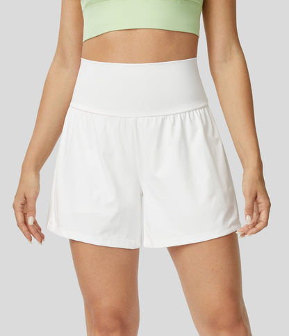 Mirila™ | 2-in-1 yogashort met hoge taille, achterzak en zijzak