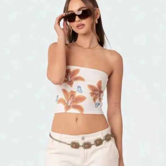 Viral Tigerlily Tube Top